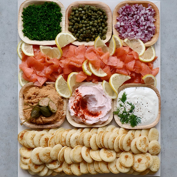 The Smoked Salmon Blini Platter